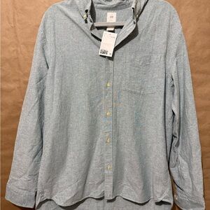 H&M Light Gray Casual Button Down Shirt